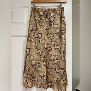 Banana Republic SILK Snake Print Skirt